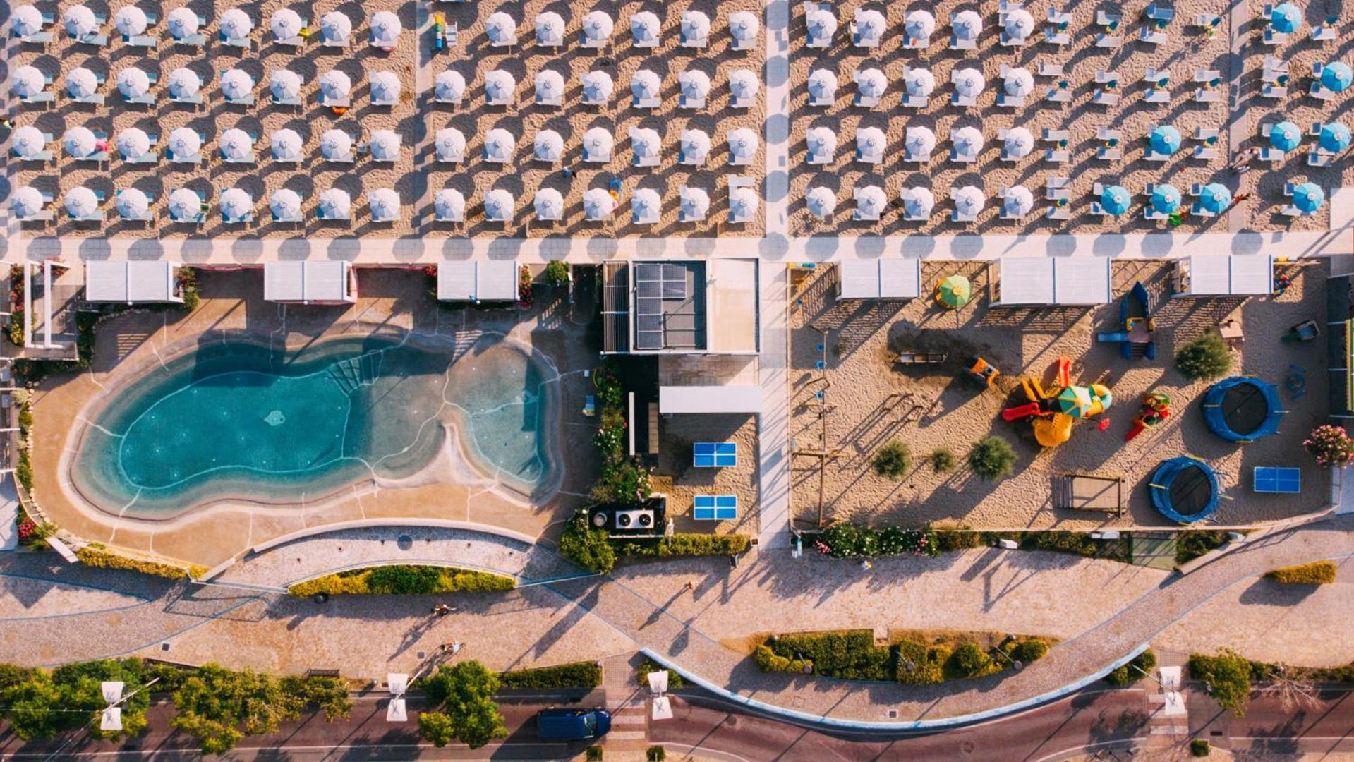Hotel International Direttamente Sulla Sabbia Misano Adriatico Kültér fotó